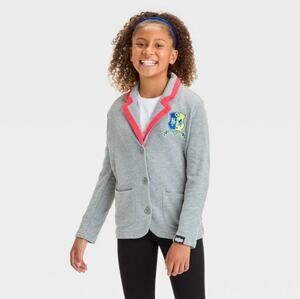 Girls' Astrid School Blazer - Charcoal Gray L NWT
